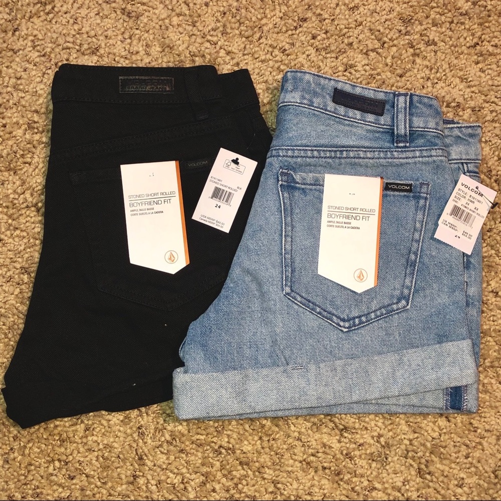 NWT (2) VOLCOM Boyfriend Shorts